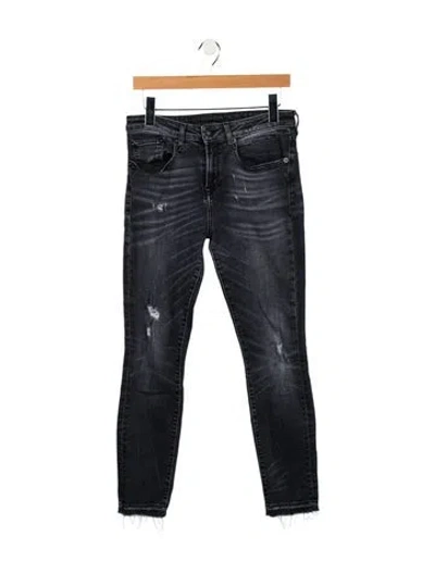 Pre-owned R13 Mid-rise Skinny Leg Jeans In Blue