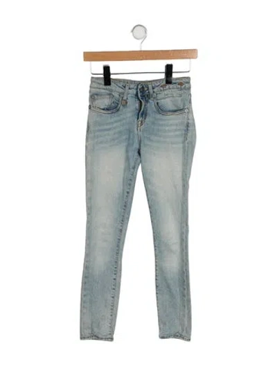 Pre-owned R13 Mid-rise Skinny Leg Jeans In Blue