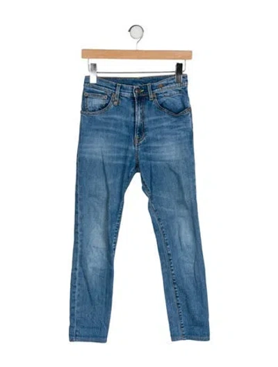 Pre-owned R13 Mid-rise Skinny Leg Jeans In Blue