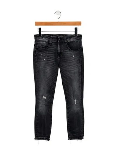 Pre-owned R13 Mid-rise Skinny Leg Jeans In Blue