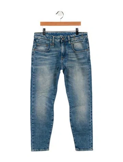 Pre-owned R13 Mid-rise Skinny Leg Jeans In Blue