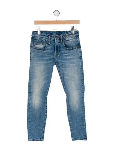 Pre-owned R13 Mid-rise Skinny Leg Jeans In Blue