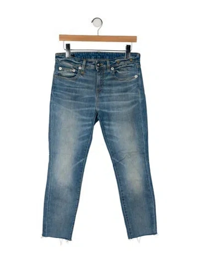 Pre-owned R13 Mid-rise Skinny Leg Jeans In Blue