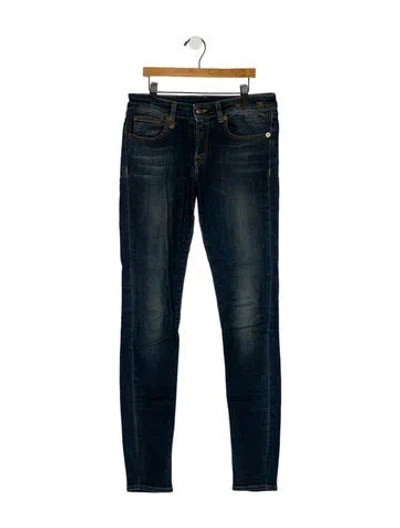 Pre-owned R13 Mid-rise Skinny Leg Jeans In Blue