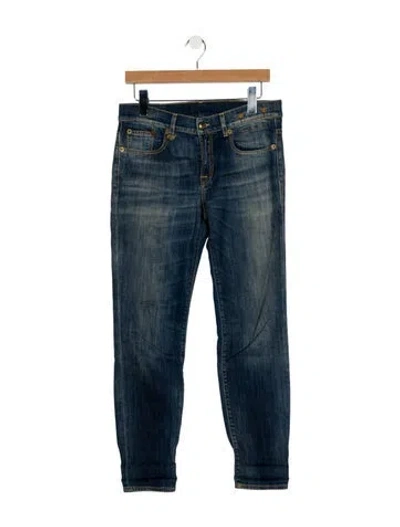 Pre-owned R13 Mid-rise Skinny Leg Jeans In Blue