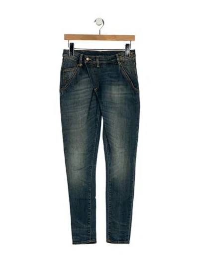 Pre-owned R13 Mid-rise Skinny Leg Jeans In Blue