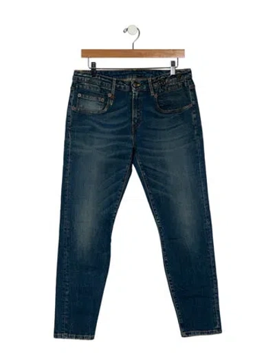 Pre-owned R13 Mid-rise Skinny Leg Jeans In Blue