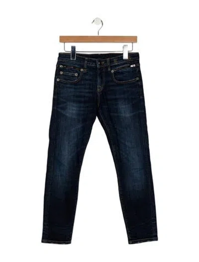 Pre-owned R13 Mid-rise Skinny Leg Jeans In Blue