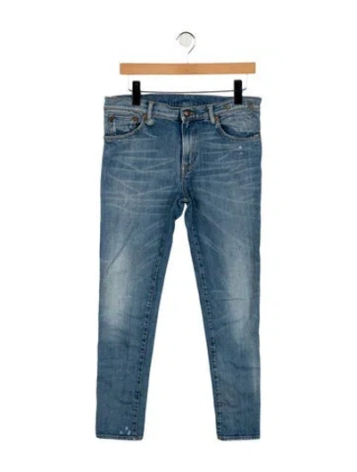 Pre-owned R13 Mid-rise Skinny Leg Jeans In Blue
