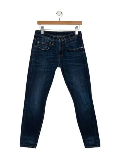 Pre-owned R13 Mid-rise Skinny Leg Jeans In Blue