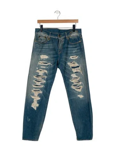 Pre-owned R13 Mid-rise Skinny Leg Jeans In Blue