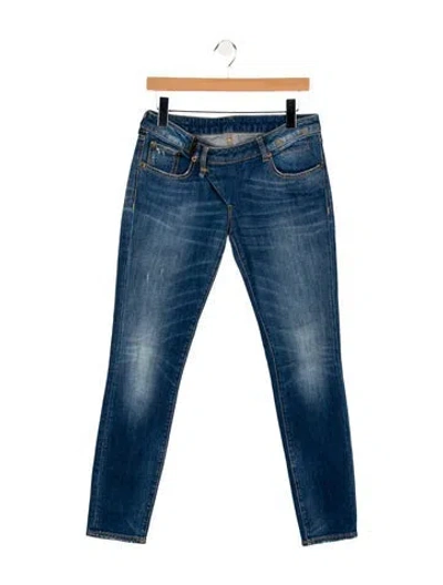 Pre-owned R13 Mid-rise Skinny Leg Jeans In Blue