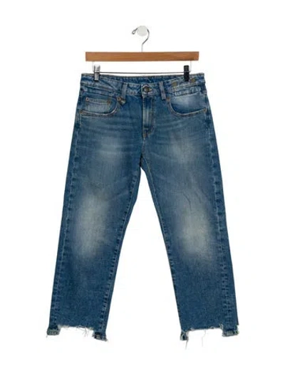 Pre-owned R13 Mid-rise Skinny Leg Jeans In Blue