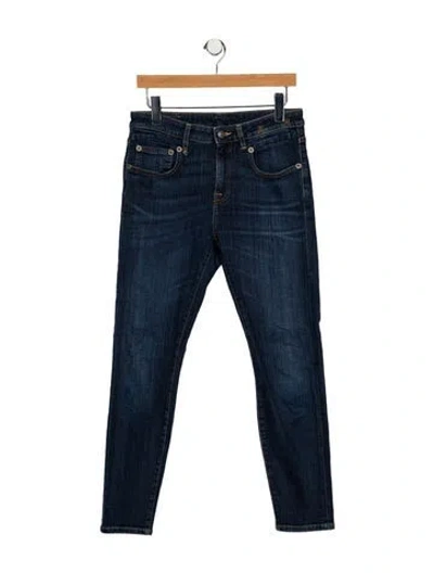 Pre-owned R13 Mid-rise Skinny Leg Jeans In Blue