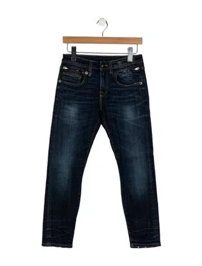 Pre-owned R13 Mid-rise Skinny Leg Jeans In Blue
