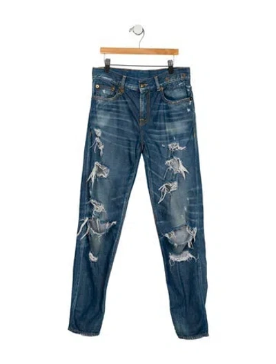 Pre-owned R13 Mid-rise Skinny Leg Jeans In Blue