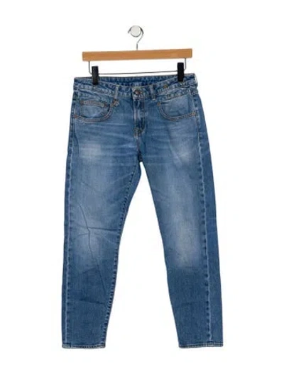 Pre-owned R13 Mid-rise Skinny Leg Jeans In Blue