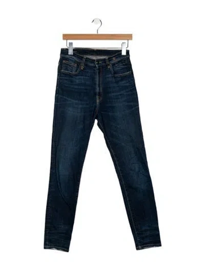 Pre-owned R13 Mid-rise Skinny Leg Jeans In Blue