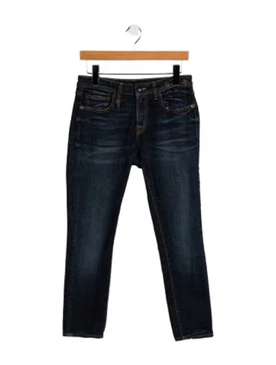 Pre-owned R13 Mid-rise Skinny Leg Jeans In Blue