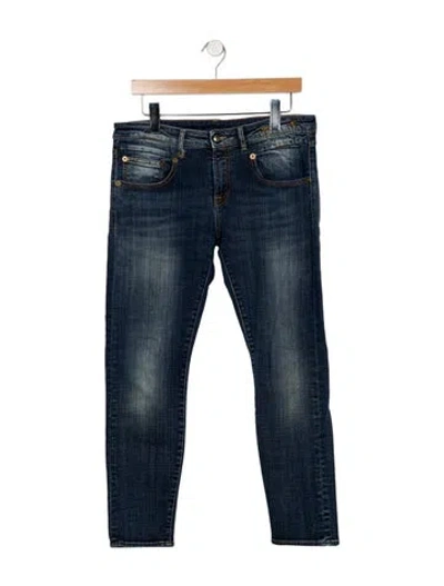 Pre-owned R13 Mid-rise Skinny Leg Jeans In Blue