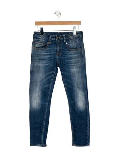 Pre-owned R13 Mid-rise Skinny Leg Jeans In Blue