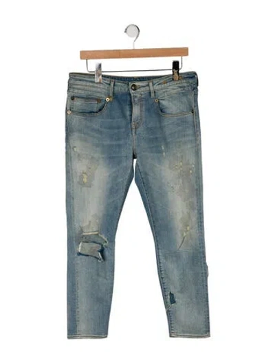 Pre-owned R13 Mid-rise Skinny Leg Jeans In Blue