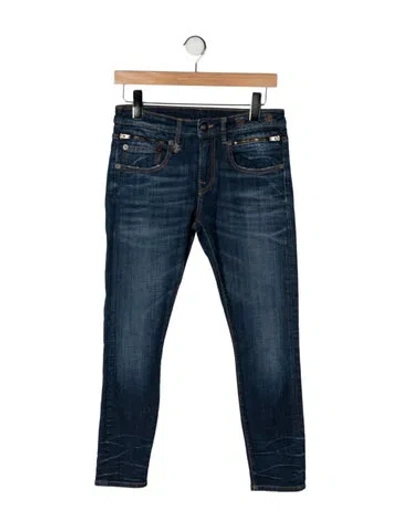 Pre-owned R13 Mid-rise Skinny Leg Jeans In Blue