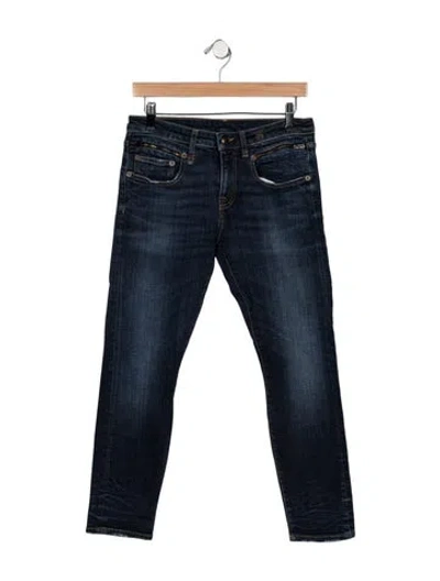 Pre-owned R13 Mid-rise Skinny Leg Jeans In Blue