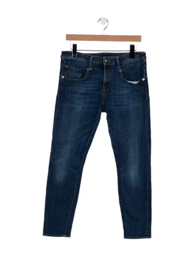 Pre-owned R13 Mid-rise Skinny Leg Jeans In Blue