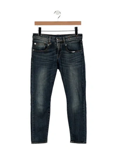 Pre-owned R13 Mid-rise Skinny Leg Jeans In Blue