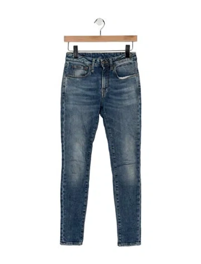 Pre-owned R13 Mid-rise Skinny Leg Jeans In Blue