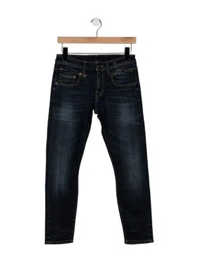 Pre-owned R13 Mid-rise Skinny Leg Jeans In Blue
