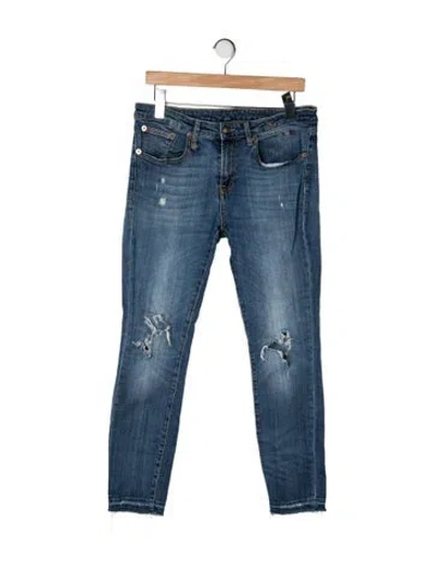 Pre-owned R13 Mid-rise Skinny Leg Jeans In Blue
