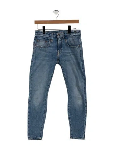 Pre-owned R13 Mid-rise Skinny Leg Jeans In Blue