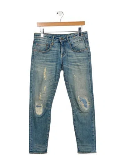 Pre-owned R13 Mid-rise Skinny Leg Jeans In Blue
