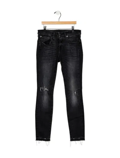 Pre-owned R13 Mid-rise Skinny Leg Jeans In Blue