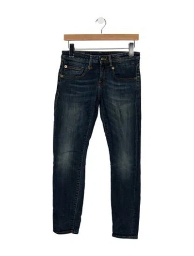 Pre-owned R13 Mid-rise Skinny Leg Jeans In Blue