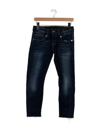 Pre-owned R13 Mid-rise Skinny Leg Jeans In Blue