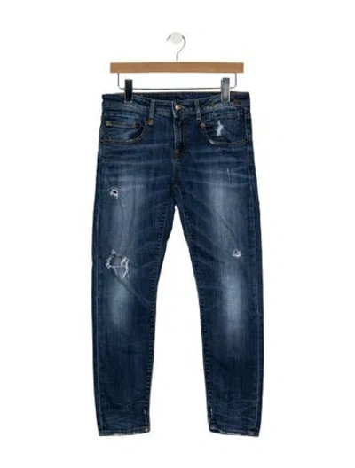 Pre-owned R13 Mid-rise Skinny Leg Jeans In Blue