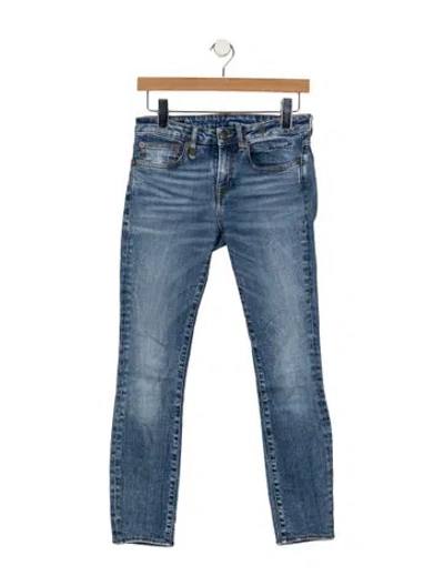Pre-owned R13 Mid-rise Skinny Leg Jeans In Blue