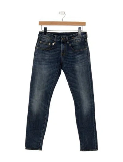 Pre-owned R13 Mid-rise Skinny Leg Jeans In Blue