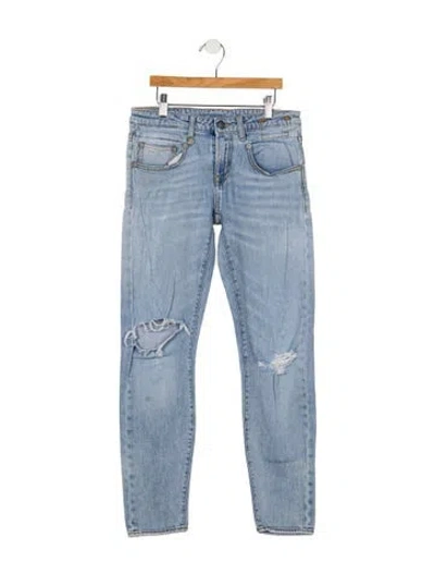 Pre-owned R13 Mid-rise Skinny Leg Jeans In Blue