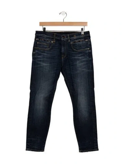 Pre-owned R13 Mid-rise Skinny Leg Jeans In Blue
