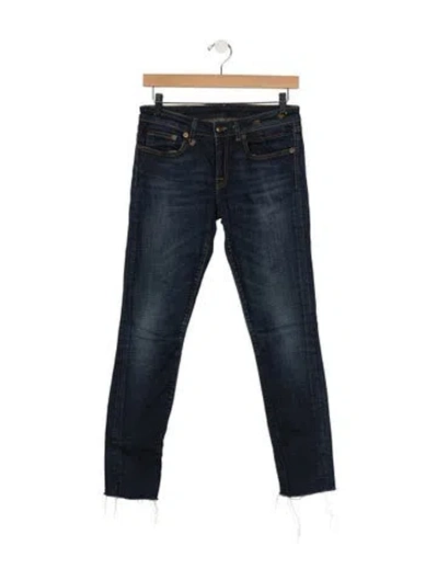 Pre-owned R13 Mid-rise Skinny Leg Jeans In Blue