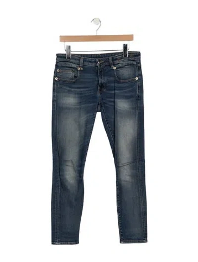 Pre-owned R13 Mid-rise Skinny Leg Jeans In Blue