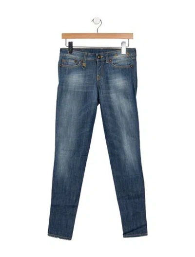 Pre-owned R13 Mid-rise Skinny Leg Jeans In Blue