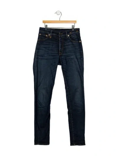 Pre-owned R13 Mid-rise Skinny Leg Jeans In Blue