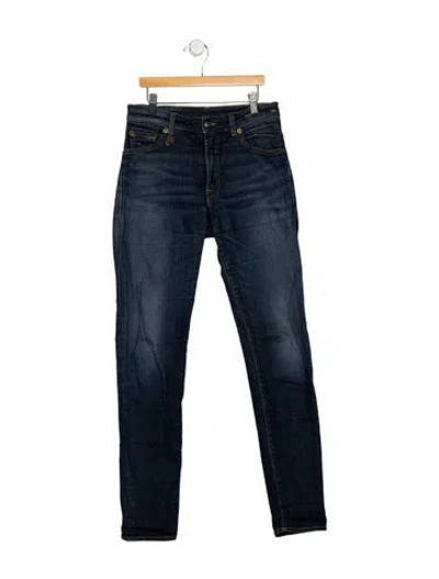 Pre-owned R13 Mid-rise Skinny Leg Jeans In Blue