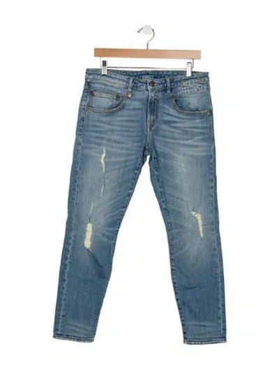 Pre-owned R13 Mid-rise Skinny Leg Jeans In Blue