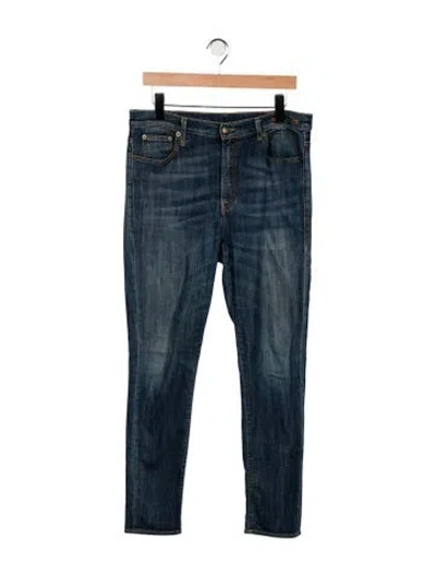 Pre-owned R13 Mid-rise Skinny Leg Jeans In Blue